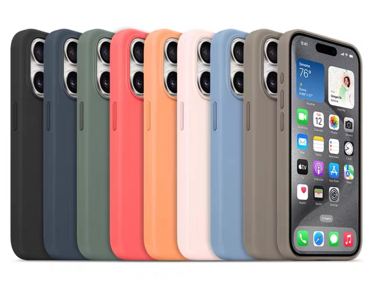 Apple MagSafe Silicone Case- for Apple iPhone 16 Series Apple MagSafe Silicone Case- for Apple iPhone 16 Series