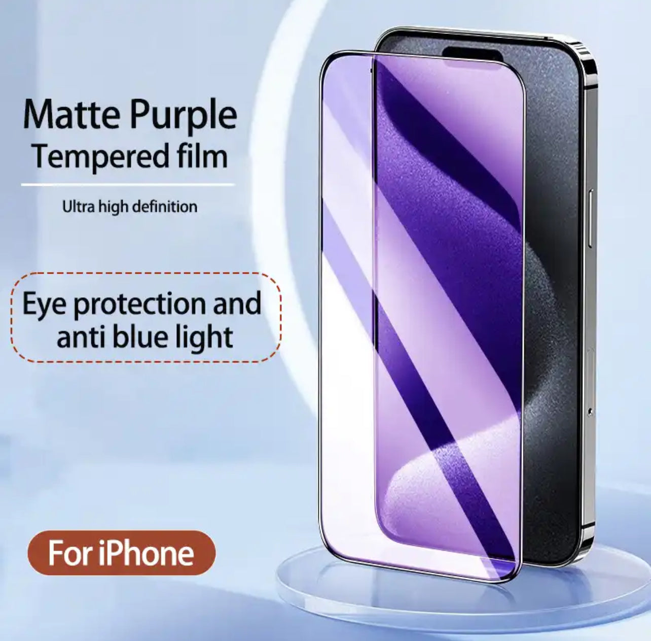PJun Branded Violet Anti-Blue Light Glass Screen Protector 1pc- iPhone PJun Branded Violet Anti-Blue Light Glass Screen Protector 1pc- iPhone