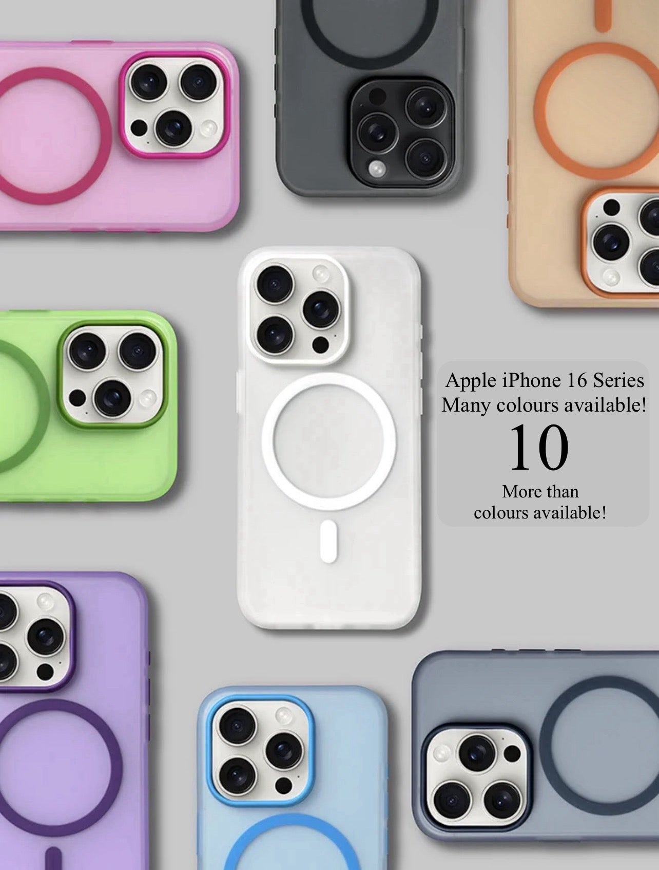 Premium Upgraded Colourful Space Collection Hardshell Phone Case with MagSafe- Apple iPhone 16 Series Premium Upgraded Colourful Space Collection Hardshell Phone Case with MagSafe- Apple iPhone 16 Series