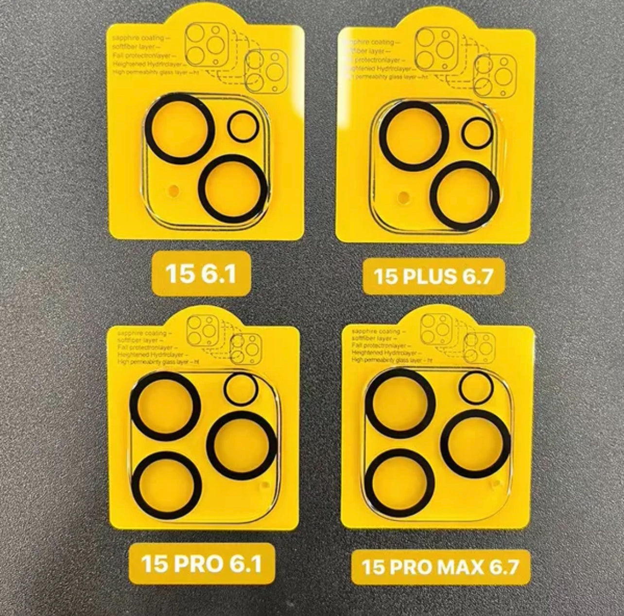 PJun Branded Premium 9H Clear Camera Lens Protector- 2pcs for Apple iPhone 15 Series 2023 PJun Branded Premium 9H Clear Camera Lens Protector- 2pcs for Apple iPhone 15 Series 2023