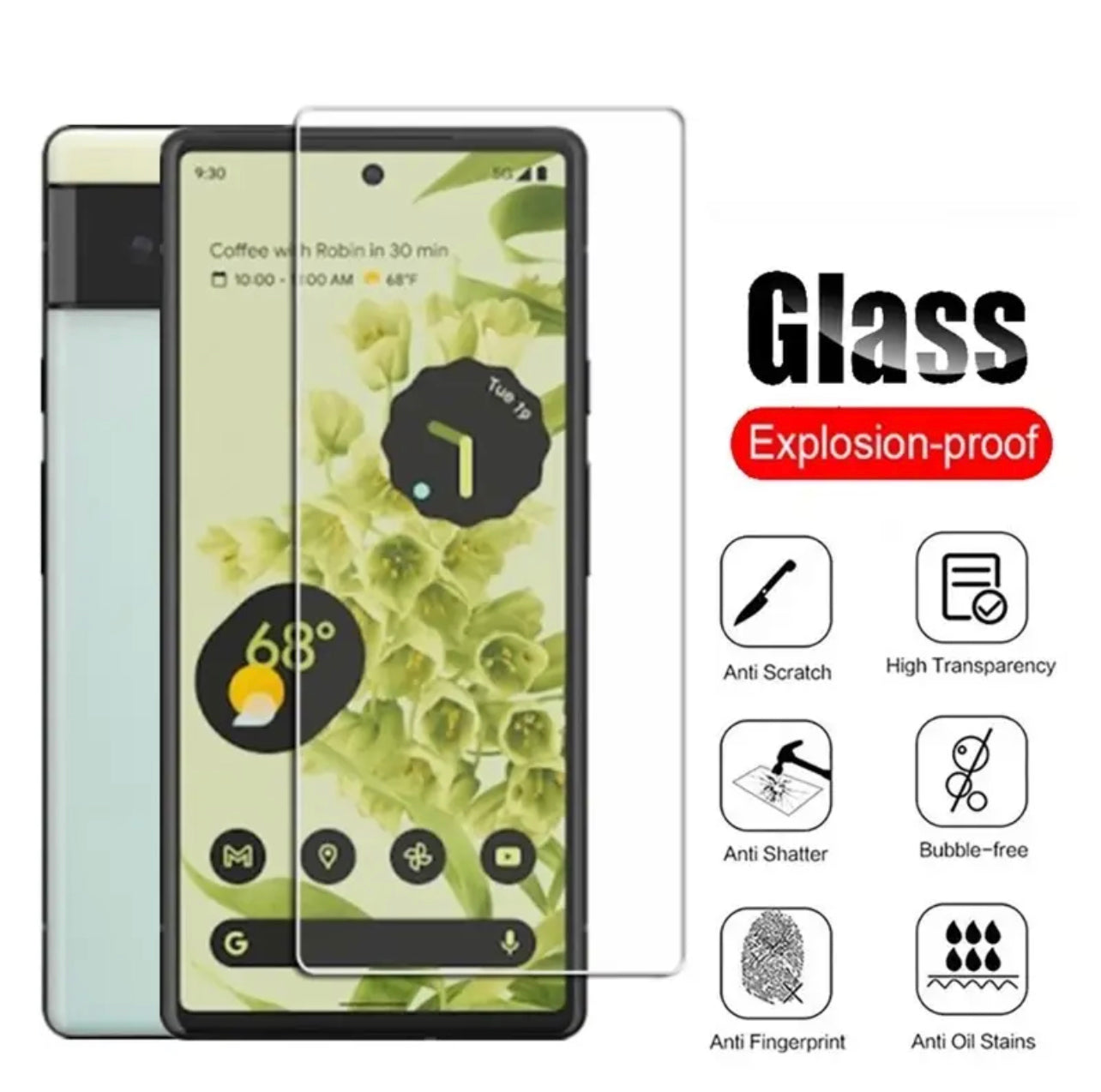 Yamizoo Branded Premium 9H Clear ShatterProof Glass Screen Protector- 1pc for Google Pixel 7/7Pro - Super Savings Technologies Co.,LTD  Yamizoo Branded Premium 9H Clear ShatterProof Glass Screen Protector- 1pc for Google Pixel 7/7Pro - Super Savings Technologies Co.,LTD