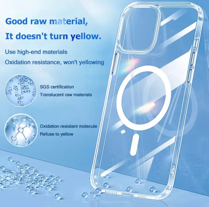 Apple MagSafe Clear Hardshell Phone Case- for Apple iPhone 13 Series 2021 - Super Savings Technologies Co.,LTD 