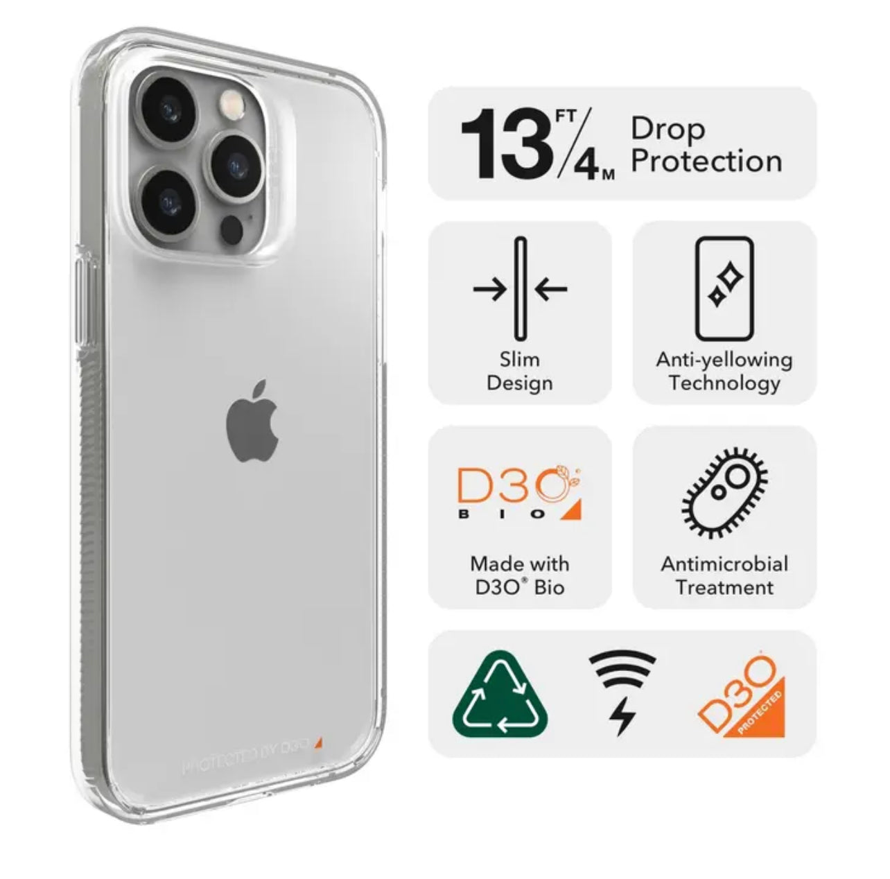ZAGG Gear4 Crystal Palace Clear Hardshell Phone Case without MagSafe- for Apple iPhone Series - Super Savings Technologies Co.,LTD  ZAGG Gear4 Crystal Palace Clear Hardshell Phone Case without MagSafe- for Apple iPhone Series - Super Savings Technologies Co.,LTD