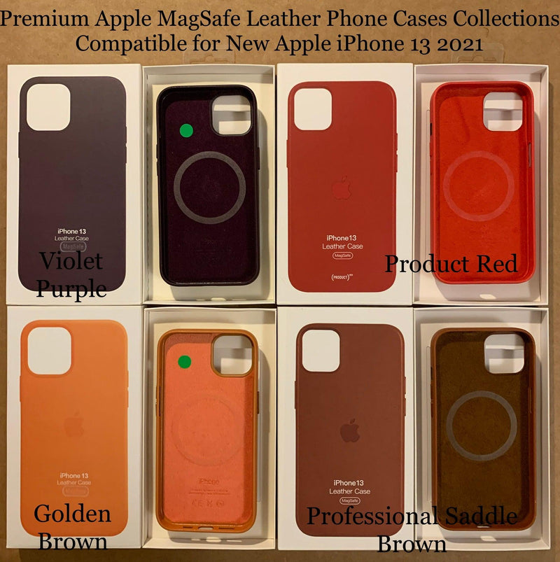 Premium Apple MagSafe Leather Phone Case- for New Apple iPhone 13 2021 - Super Savings Technologies Co.,LTD 