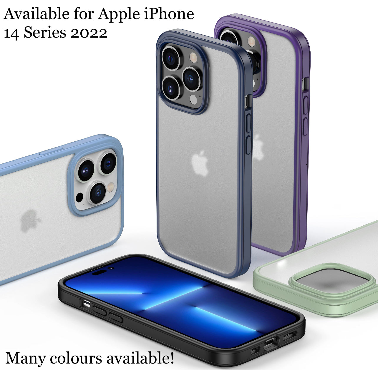 Premium Translucent Clear Hardshell TPU Rubber Borders Phone Case- for Apple iPhone 14 Series - Super Savings Technologies Co.,LTD  Premium Translucent Clear Hardshell TPU Rubber Borders Phone Case- for Apple iPhone 14 Series - Super Savings Technologies Co.,LTD
