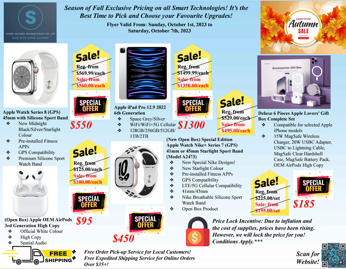 Super Savings Technologies Weekly Flyer- Oct1st to Oct7th, 2023