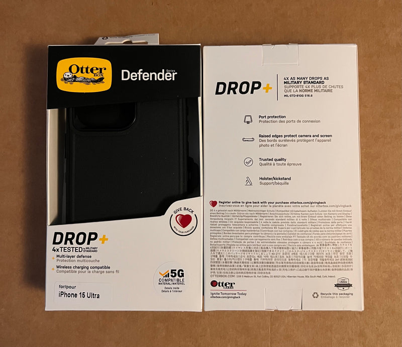 OtterBox Defenders Drop Protection+ Series Phone Case (non MagSafe compatible- for Apple iPhone 15 Series