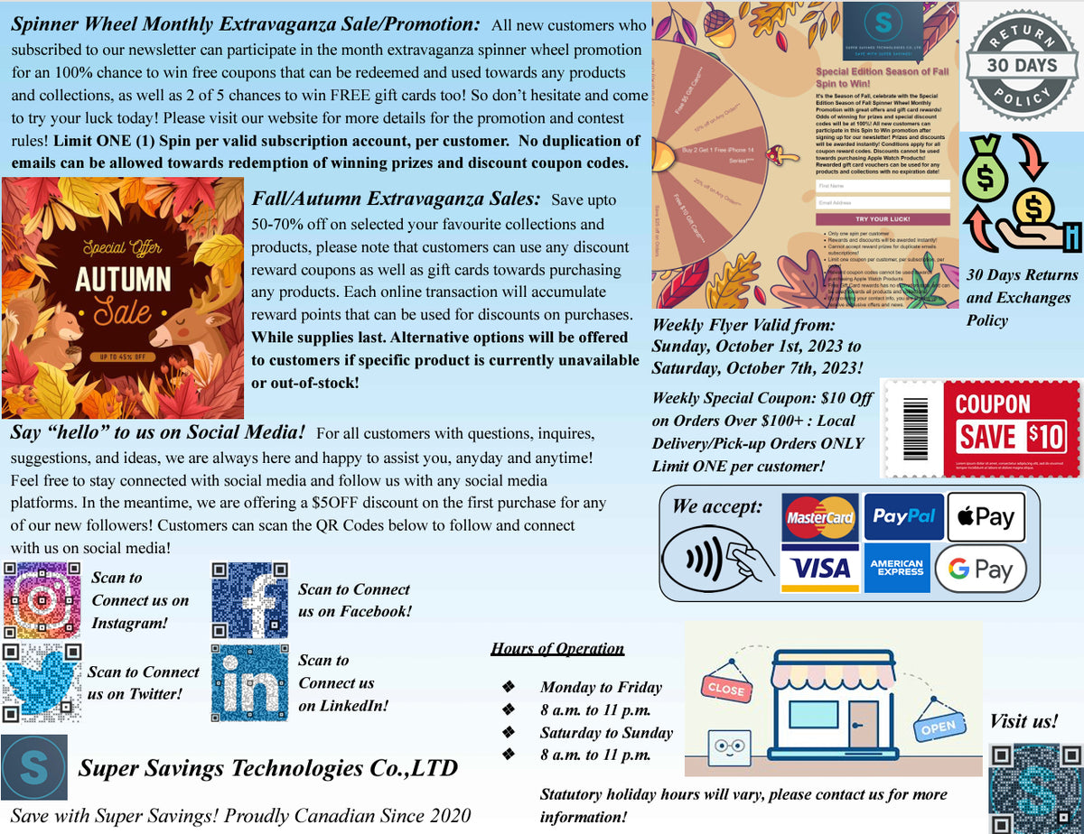Super Savings Technologies Weekly Flyer- Oct1st to Oct7th, 2023