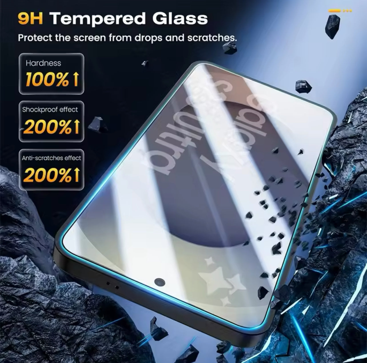PJun Branded Easy-Unlock Series ShatterProof Glass Screen Protector- 1pc Samsung Galaxy S25 Series
