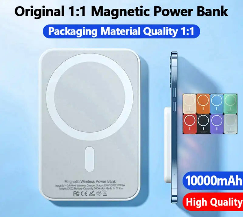 Original 1:1 OEM 5000-10000mAh MagSafe Powerbank Magnetic Wireless Power Bank