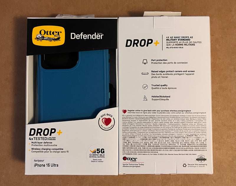 OtterBox Defenders Drop Protection+ Series Phone Case (non MagSafe compatible- for Apple iPhone 15 Series
