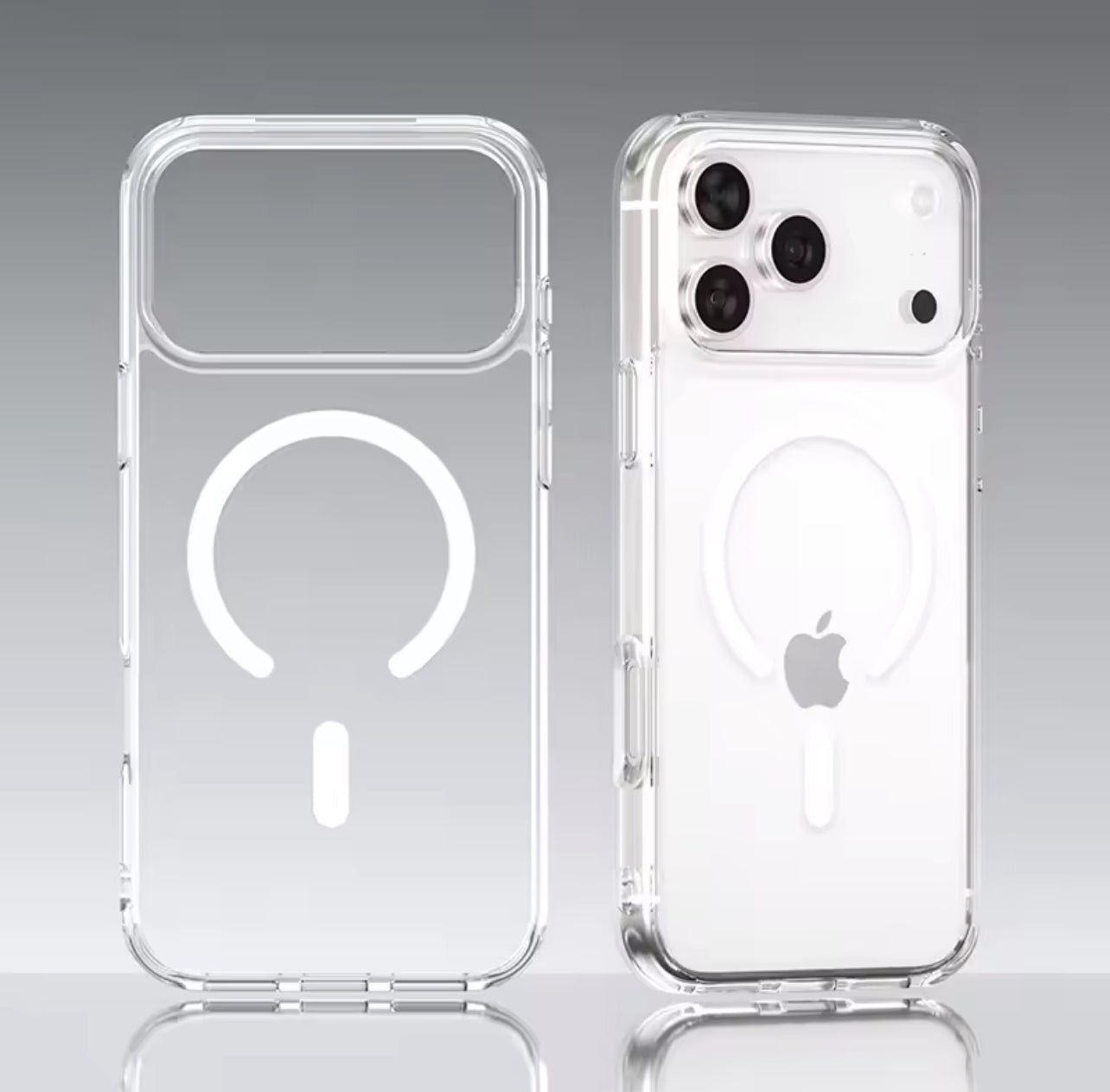 PJun Branded HD Clear MagSafe Hardshell Phone Case- iPhone 17 Series 2025