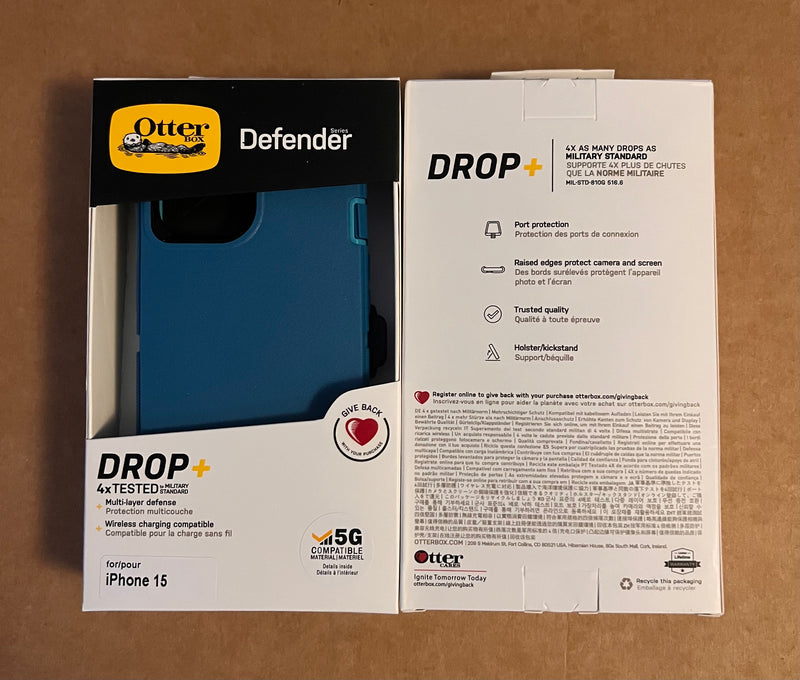 OtterBox Defenders Drop Protection+ Series Phone Case (non MagSafe compatible- for Apple iPhone 15 Series