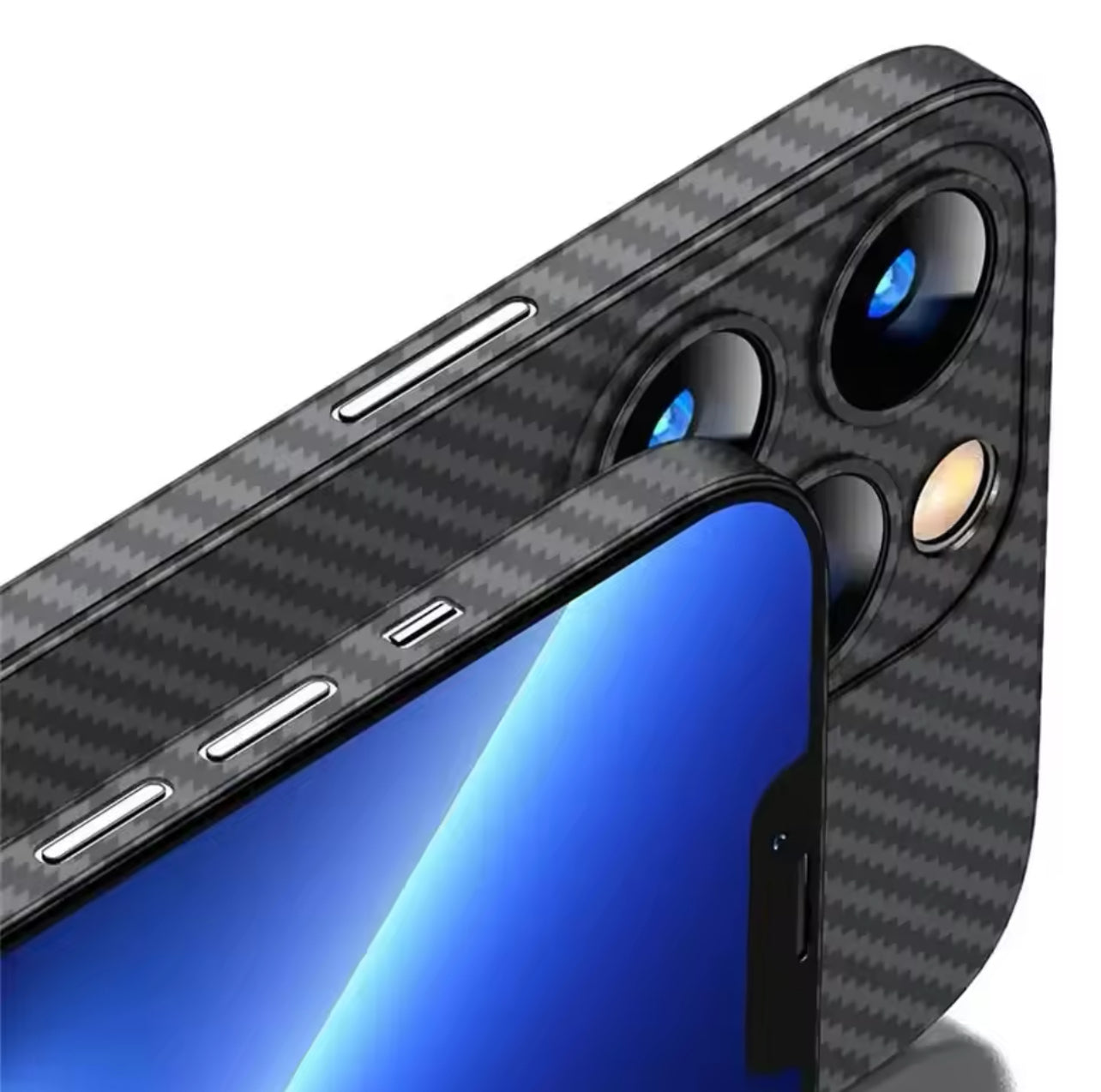Premium Upgraded Ultra-Thin Carbon Fibre Phone Case with Precision Lens Protector- Apple iPhone 16 Series
