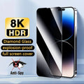 Premium Boundless Full Coverage 30 Degree 9H ShatterProof Privacy Glass Screen Protector 1 Piece- for Apple iPhone 15 Series