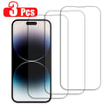 Yamizoo Branded Premium 9H Clear Full Screen Coverage ShatterProof Glass Screen Protector- 3 piece per package for Apple iPhone 15 Series 2023