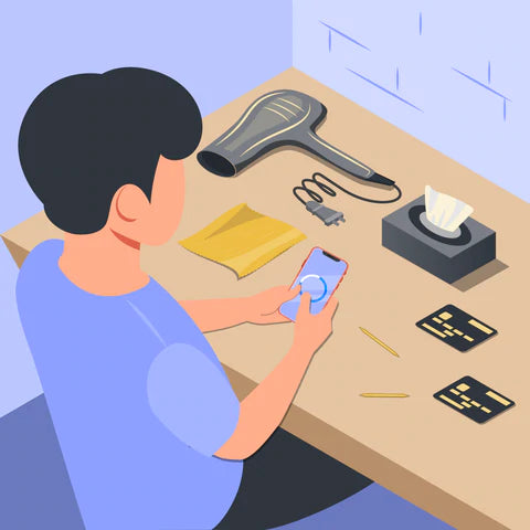screen protector installation