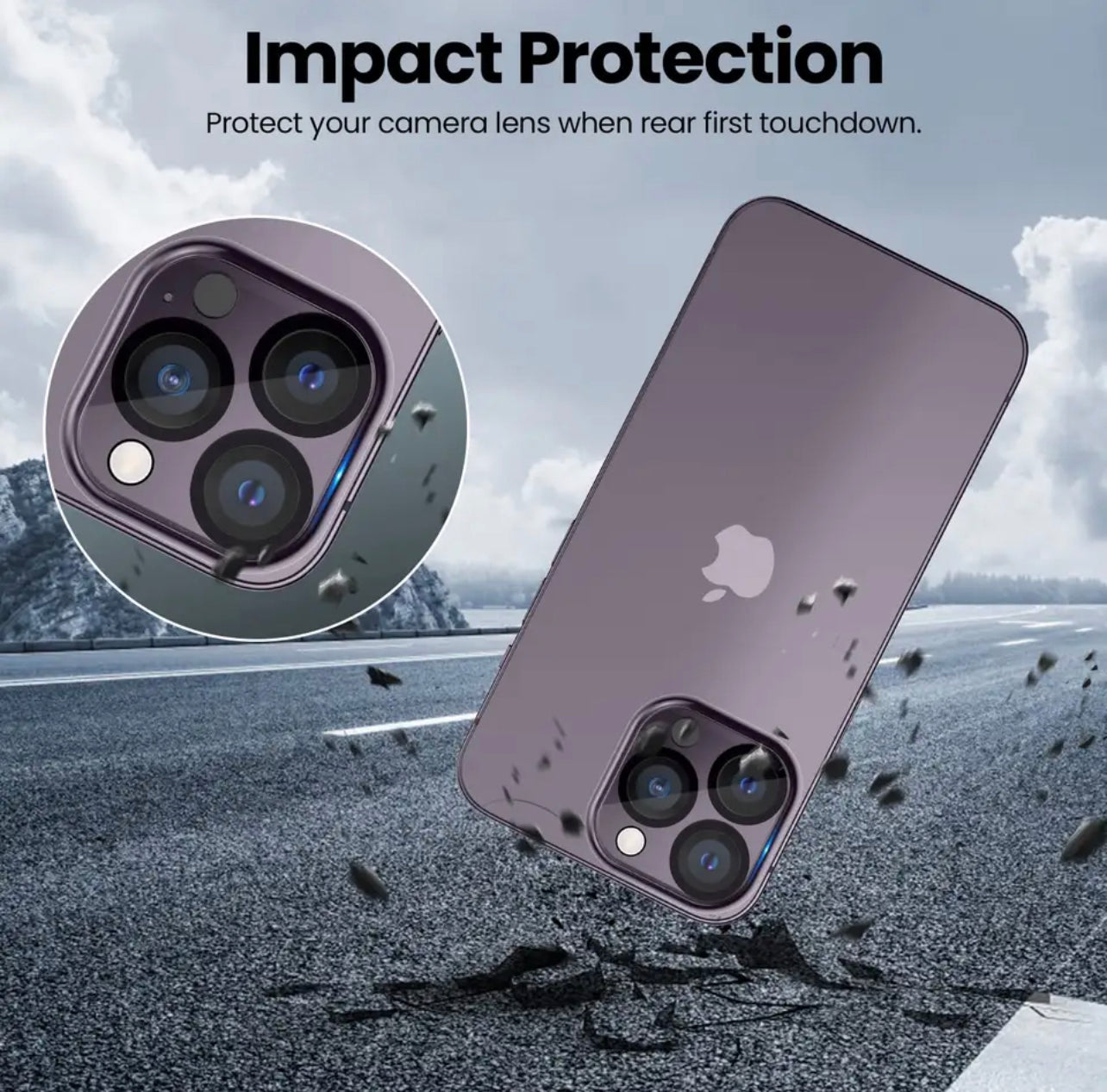 PJun Branded Premium 9H Clear Camera Lens Protector- 3pcs for Apple iPhone 16 Series 2024