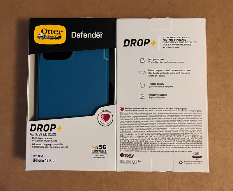 OtterBox Defenders Drop Protection+ Series Phone Case (non MagSafe compatible- for Apple iPhone 15 Series