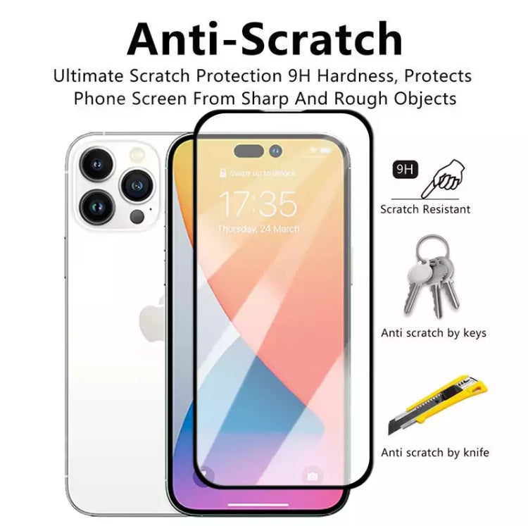 Yamizoo Branded Premium 9H Clear Full Screen Coverage ShatterProof Glass Screen Protector- 1 piece per package for Apple iPhone 14 Series 2022 - Super Savings Technologies Co.,LTD 