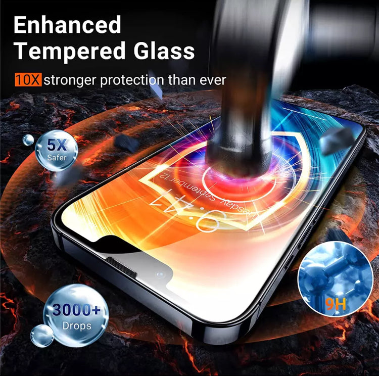 Yamizoo Branded Premium 9H Clear Full Screen Coverage ShatterProof Glass Screen Protector- 2 pieces per package for Apple iPhone 14 Series 2022 - Super Savings Technologies Co.,LTD 