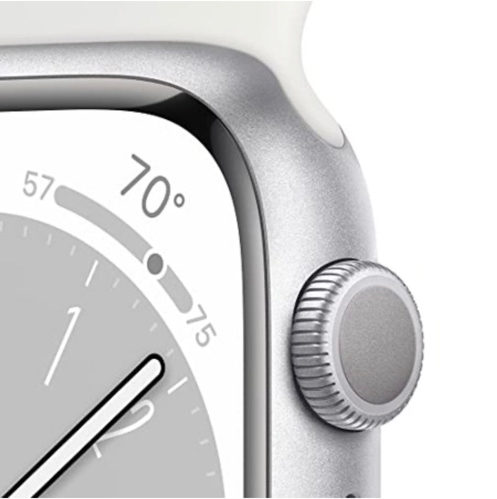 （全新密封）Apple Watch Series 7（GPS）41 毫米或 45 毫米全新午夜黑色带运动表带（型号 A2474）
