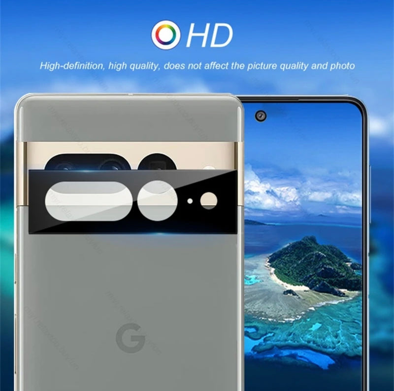 Glass Pro+ Premium 9H Clear 3D Night Aperture Curved Surface Camera Lens Protector- 1pc for Google Pixel Series