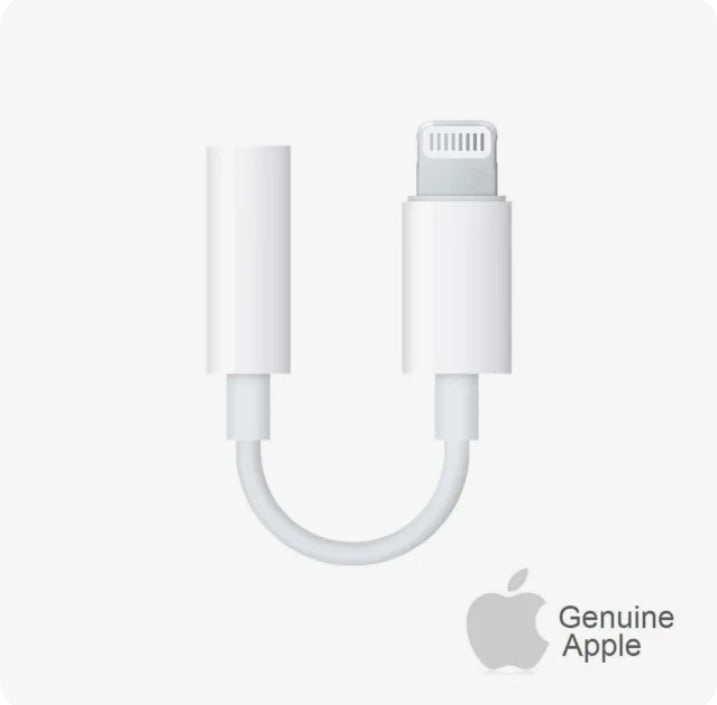 Apple Lightning to 3.5 mm Headphone Jack Adapter - White - MMX62AM