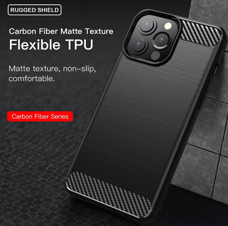 Simple Carbon Fiber Phone Case- for selected Apple iPhone models - Super Savings Technologies Co.,LTD 