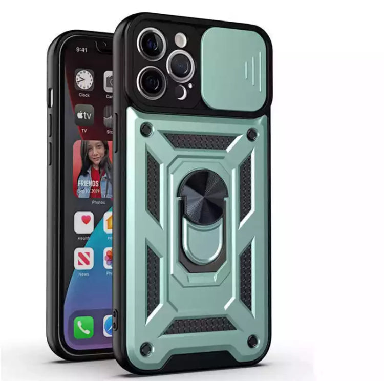 Premium Heavy-Duty Armour Camera Slider Hardshell TPU Phone Case- for Apple iPhone 14 Series - Super Savings Technologies Co.,LTD 