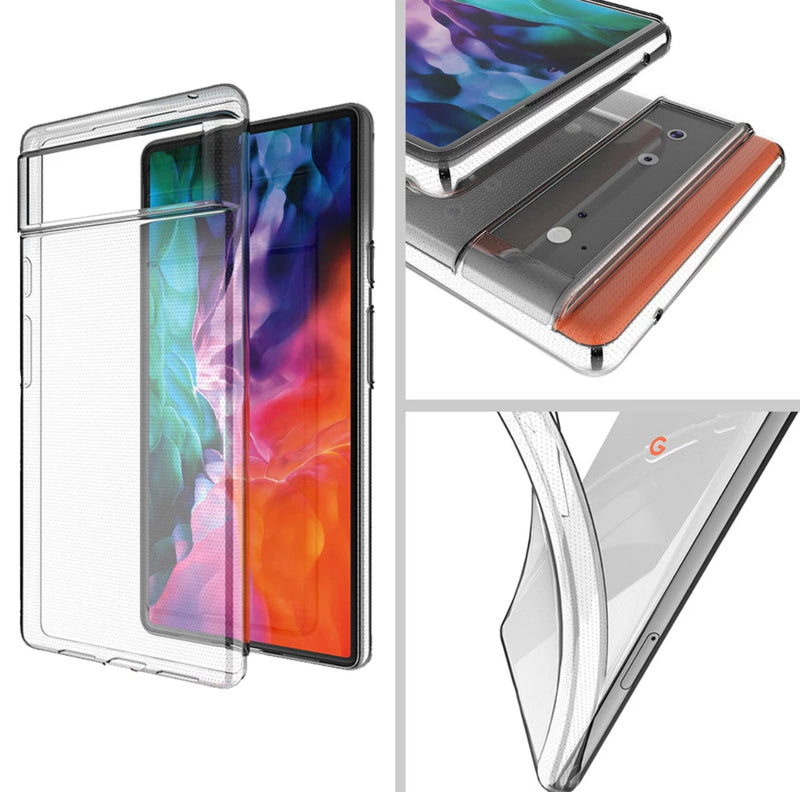 Premium Softshell Transparent Clear Phone Case- for Google Pixel 6 Series 2021 - Super Savings Technologies Co.,LTD 