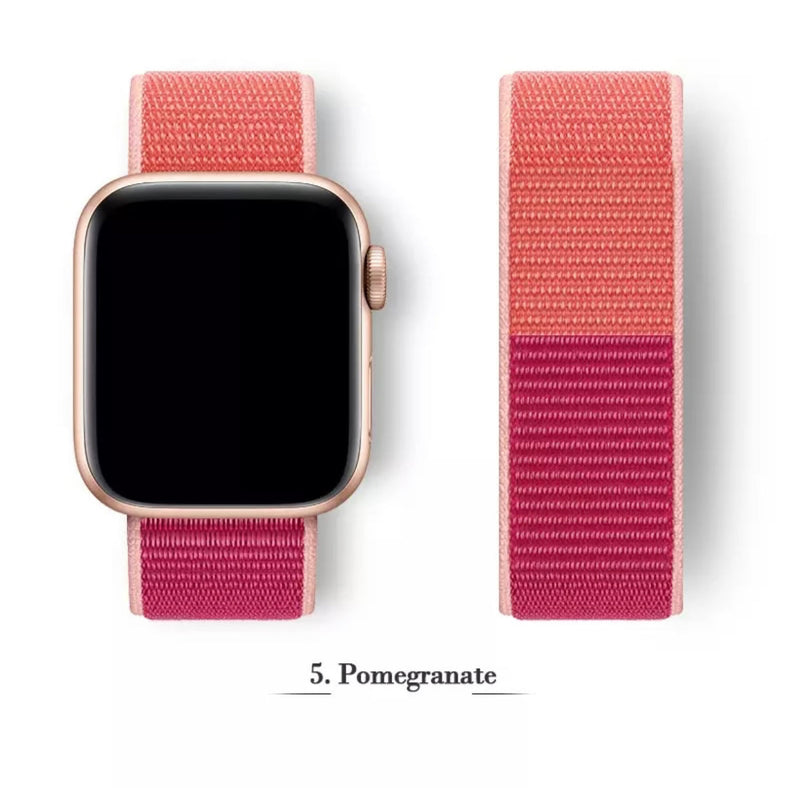 Premium Multi-Colour Nylon Sport Watch Bands- for New Apple Watch Series 7 41mm - Super Savings Technologies Co.,LTD 