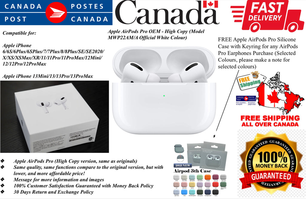 Apple OEM AirPods Pro- High Copy (Model A2083/A2084/A2190 