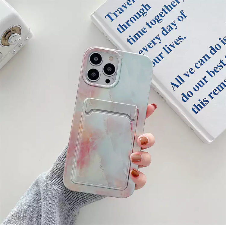 Special Designers Artwork Hardshell TPU Phone Case with Cardholder- for Apple iPhones/14 Series - Super Savings Technologies Co.,LTD 