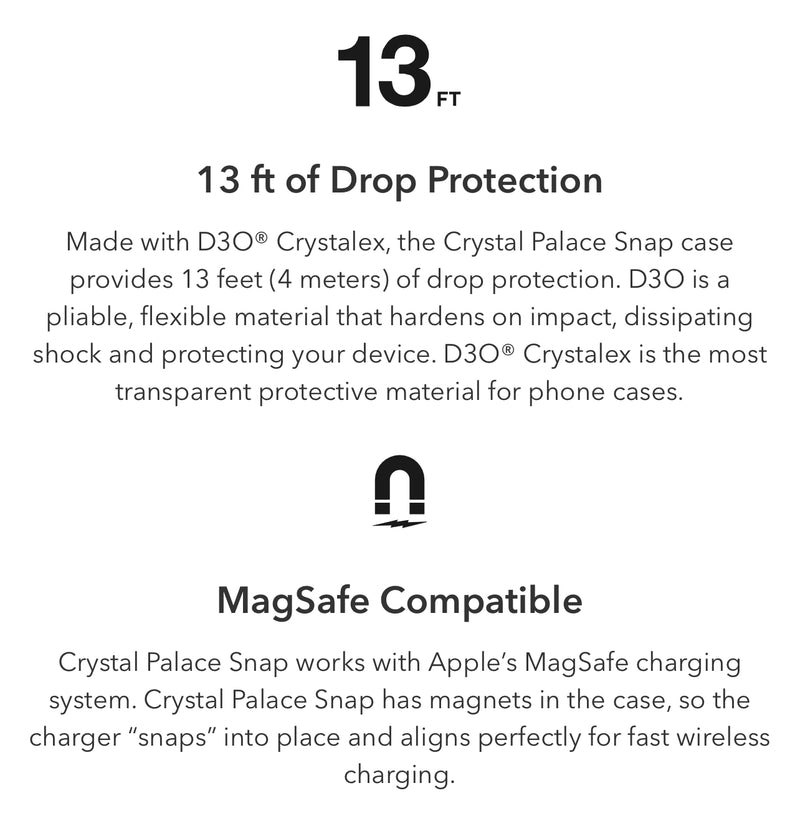 ZAGG Gear4 Crystal Palace Snap Clear Hardshell Phone Case with MagSafe- for Apple iPhone Series - Super Savings Technologies Co.,LTD 