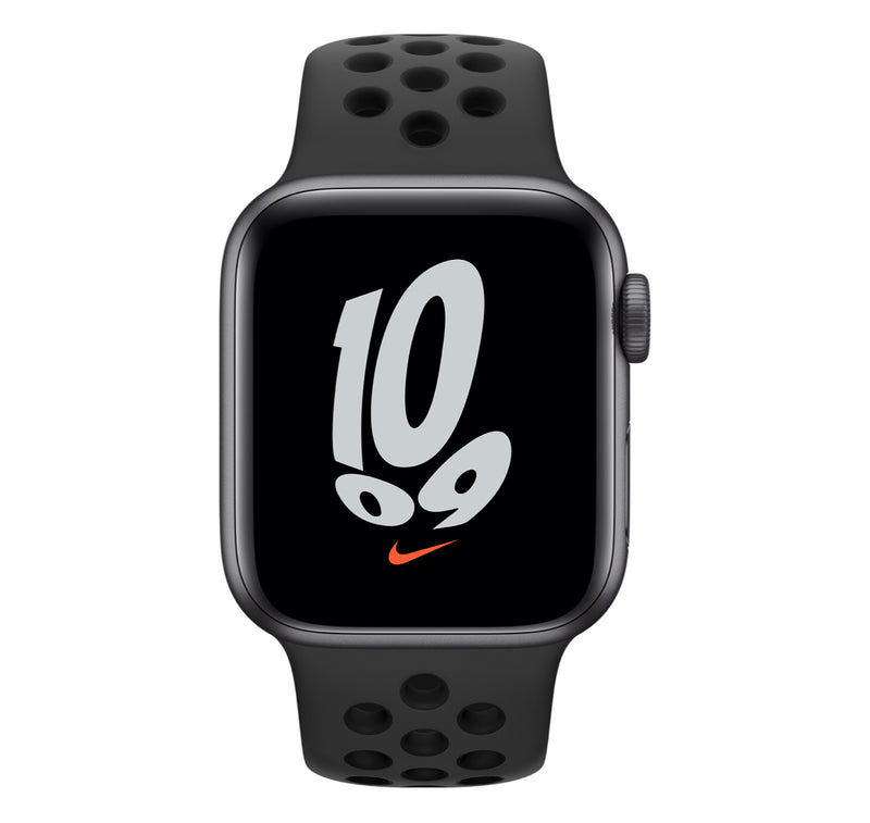 (New Open Box) Apple Watch Special Nike Series 6 GPS, 40mm or 44mm Space Gray Aluminum Case with Anthracite/Black Nike Sport Band (Model A2291) - Super Savings Technologies Co.,LTD 