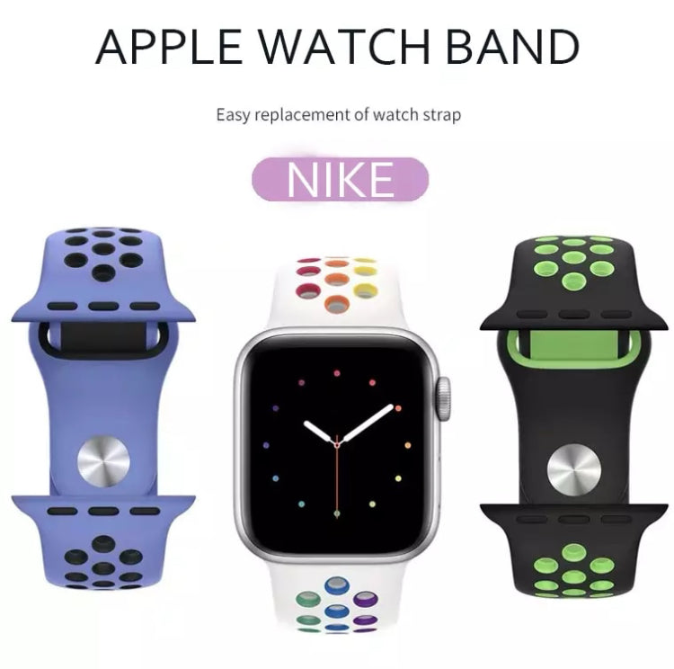 Signature Nike Apple Watch Silicone Sport Bands with Breathable Linings- for Selected Apple Watch 40mm Size - Super Savings Technologies Co.,LTD 