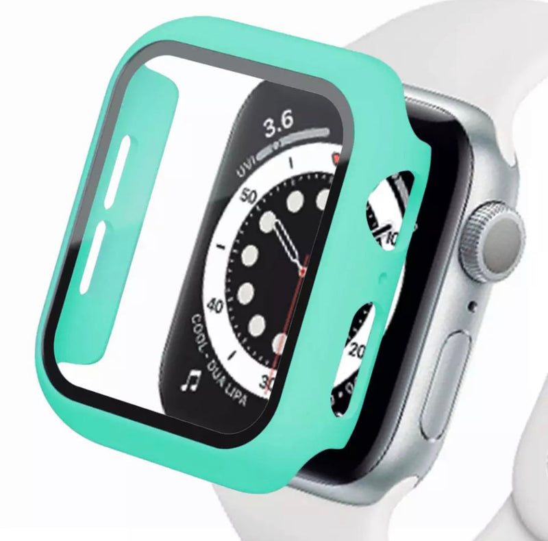 Premium Multi-Colour 2 in 1 Tempered Glass Shockproof Apple Watch Case- for selected Apple Watch in 42mm - Super Savings Technologies Co.,LTD 