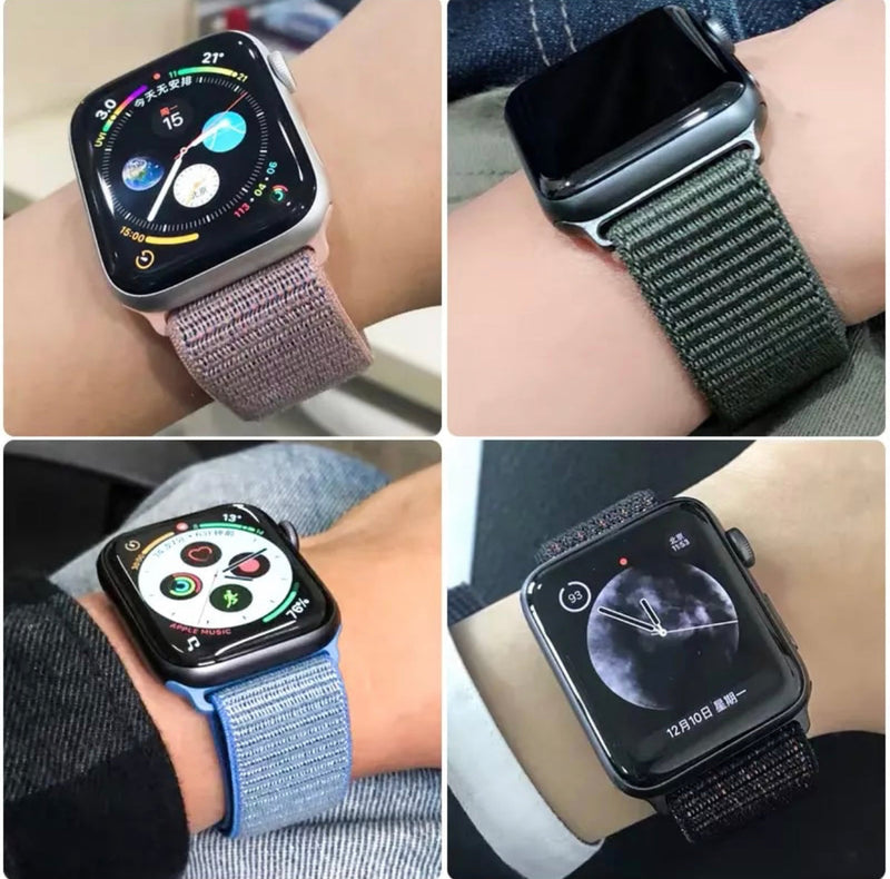 Premium Multi-Colour Nylon Sport Watch Bands- for New Apple Watch Series 7 45mm - Super Savings Technologies Co.,LTD 