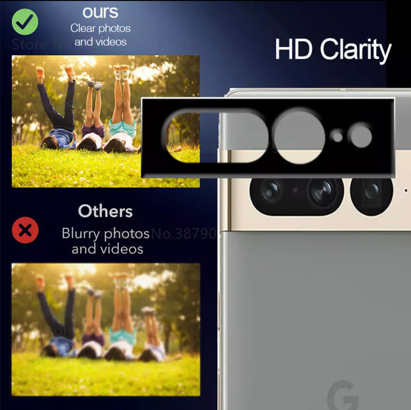 Glass Pro+ Premium 9H Clear 3D Night Aperture Curved Surface Camera Lens Protector- 1pc for Google Pixel Series