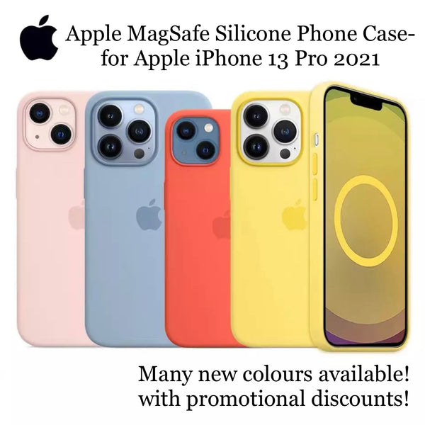 Official Genuine Apple iPhone 13 Pro Max Silicone Case MagSafe Cover All  Colours