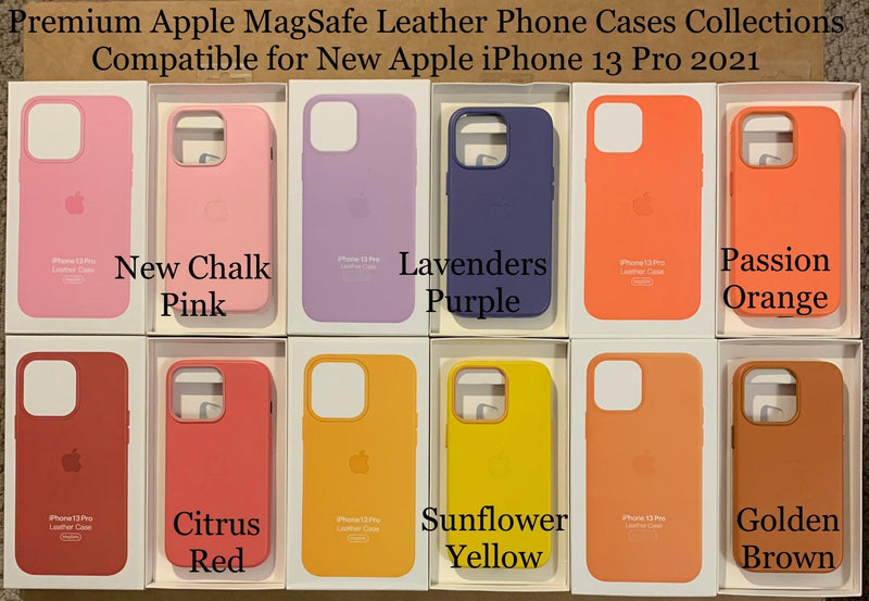 Premium Apple MagSafe Leather Phone Case- for New Apple iPhone 13 Pro 2021 - Super Savings Technologies Co.,LTD 