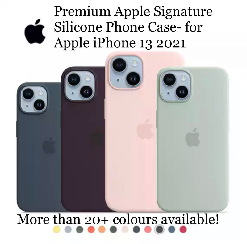 Premium Apple Signature Silicone Phone Case- for Apple iPhone 13 2021 - Super Savings Technologies Co.,LTD 