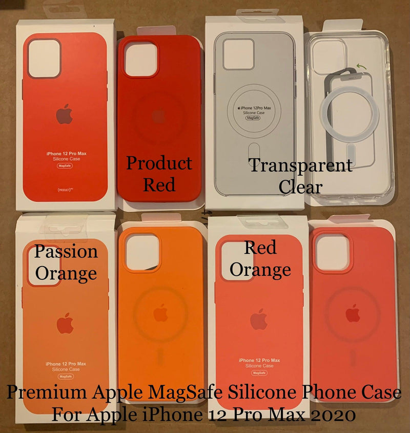 iPhone 12 Pro Max Silicone Case with MagSafe - Kumquat - Apple (CA)
