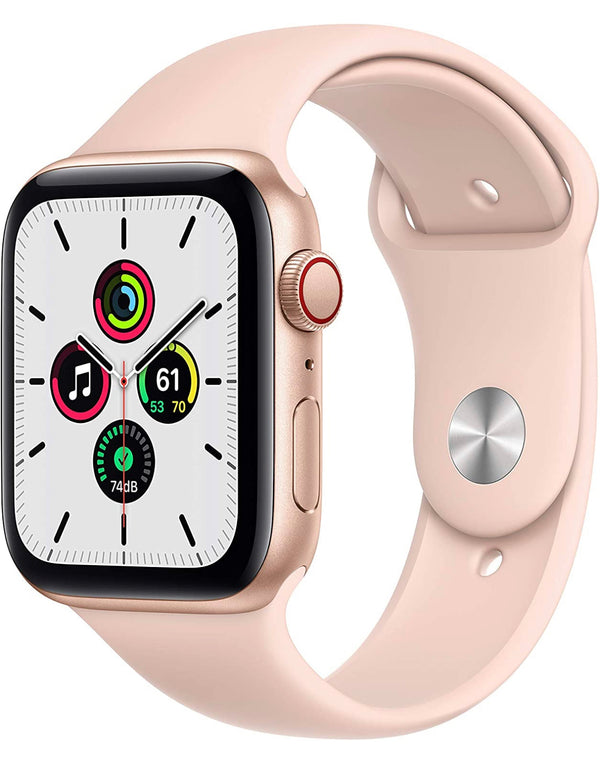 (New Open Box) Apple Watch SE 2021 40mm or 44mm (GPS + Cellular) Gold Aluminum Case with Starlight Sport Band (Model A2354) - Super Savings Technologies Co.,LTD 