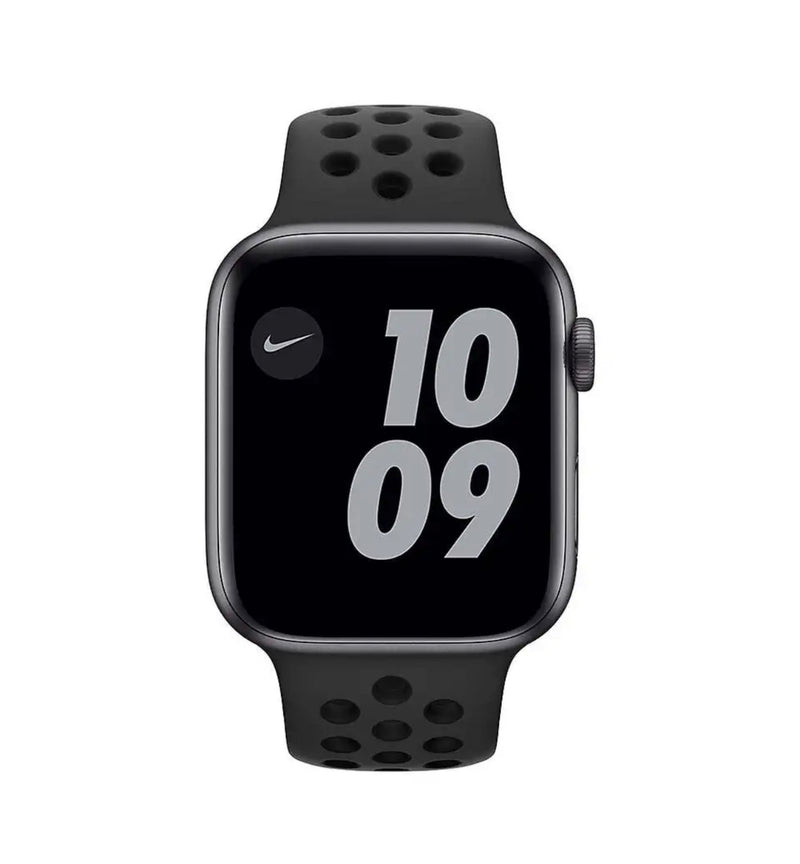 (New Open Box) Apple Watch Special Nike Series 6 GPS, 40mm or 44mm Space Gray Aluminum Case with Anthracite/Black Nike Sport Band (Model A2291) - Super Savings Technologies Co.,LTD 