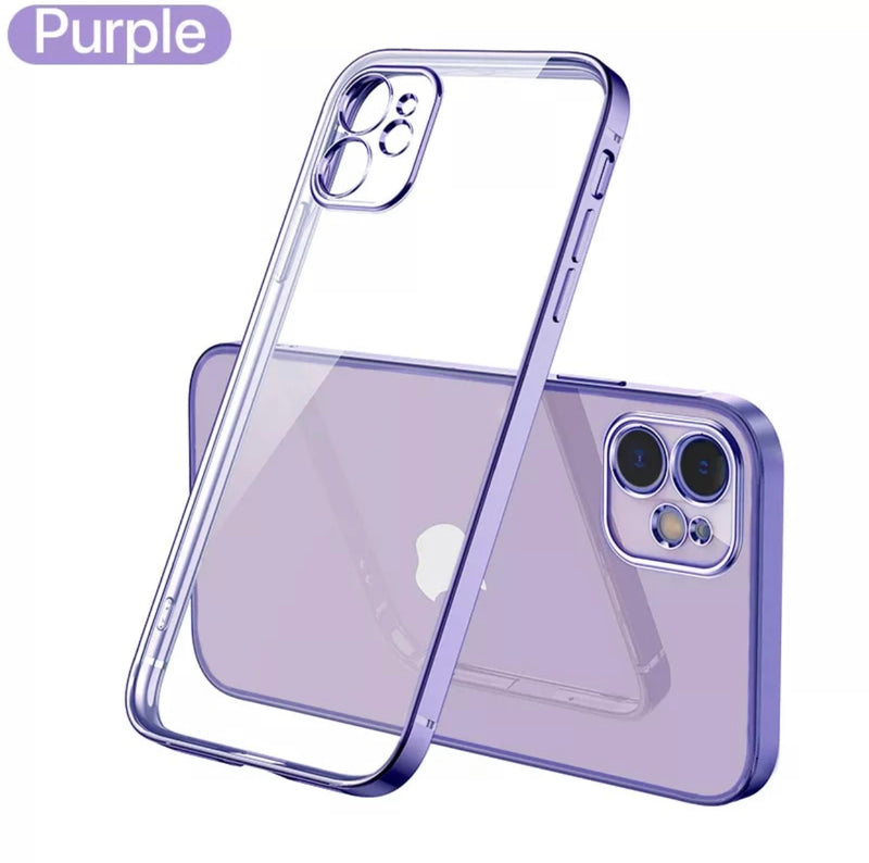 Premium Softshell Plating Straight Edges Phone Case- for selected Apple iPhones/New Apple iPhone 13 Series - Super Savings Technologies Co.,LTD 