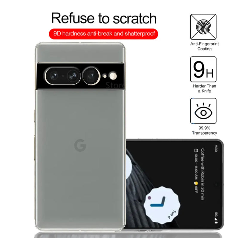 Glass Pro+ Premium 9H Clear 3D Night Aperture Curved Surface Camera Lens Protector- 1pc for Google Pixel Series