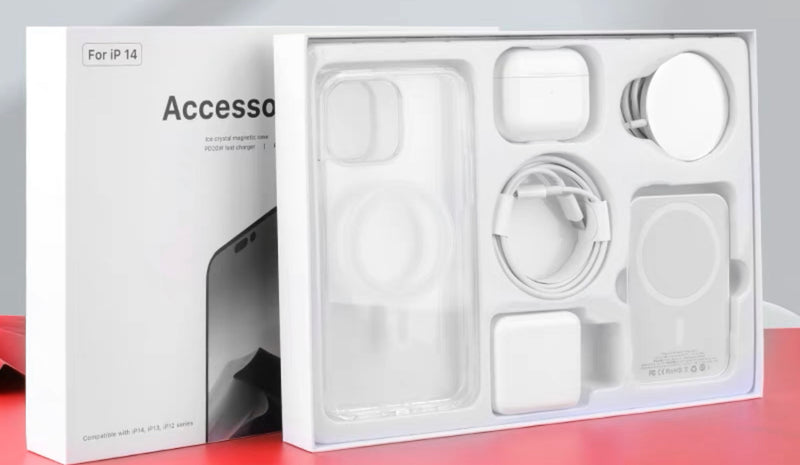 Deluxe 6 Pieces Apple Lovers’ Accessories Gift Box- for Apple iPhones
