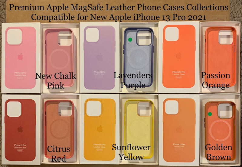 Premium Apple MagSafe Leather Phone Case- for New Apple iPhone 13 Pro 2021 - Super Savings Technologies Co.,LTD 